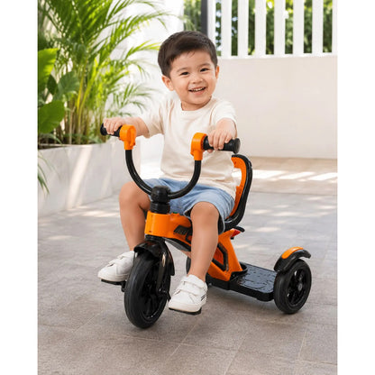 Triciclo Para Niños 3 Ruedas Con Pedales Deportivo Infantil Naranja