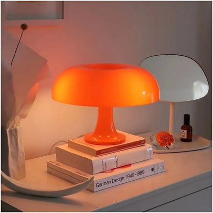 Lámpara De Escritorio Portátil Hongo Naranja Naranja