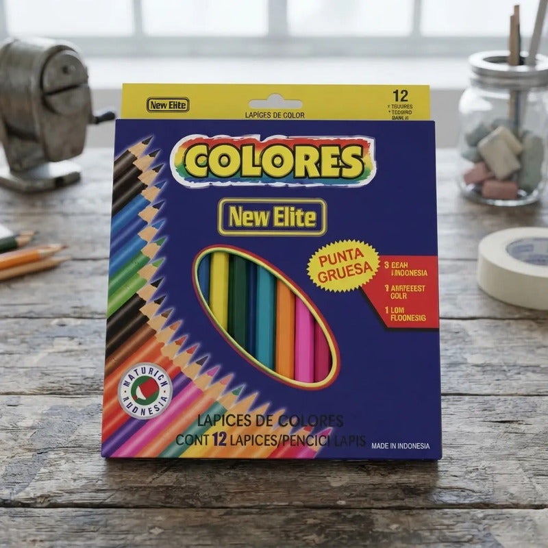 Lápices Mini Colores X12 Pack X6 Surtido