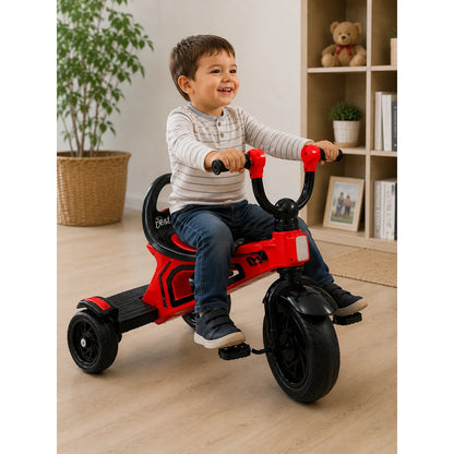 Triciclo Para Niños 3 Ruedas Con Pedales Deportivo Infantil Rojo