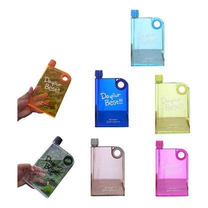 Botella De Agua Plana 380ml Para Mochila