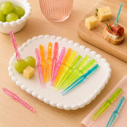 Palillos Plásticos Para Copetín Colores Resutidos X 100u. Surtidos