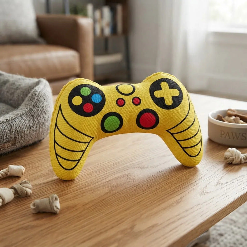Juguete Para Perro Control De Videojuego De Peluche 20x10 Cm Amarillo