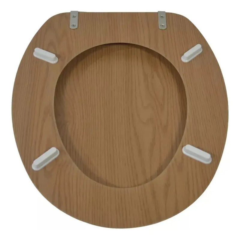 Tapa Para Inodoro Fibra De Madera Herrajes De Metal Water Madera