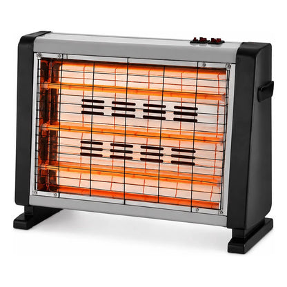 Estufa Eléctrica Nevaeh Lx-2820 1500w Con Humidificador Gris