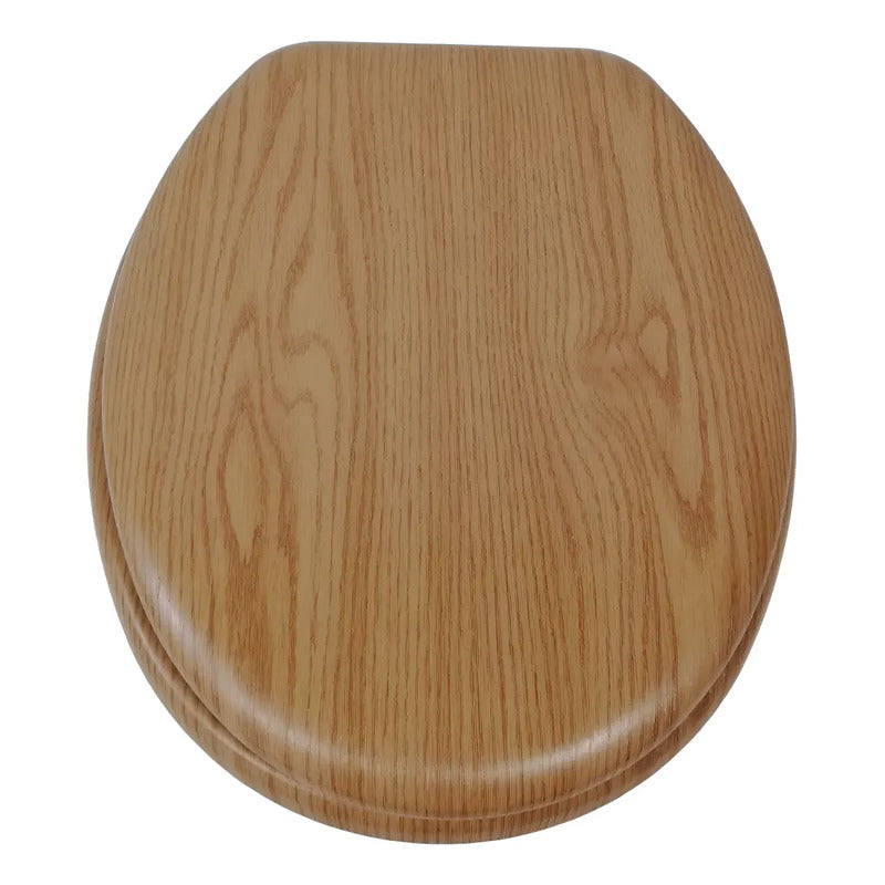 Tapa Para Inodoro Fibra De Madera Herrajes De Metal Water