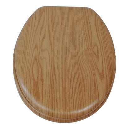 Tapa Para Inodoro Fibra De Madera Herrajes De Metal Water