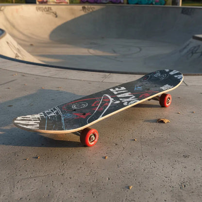 Skate Mediano 58 X 15cm Varios Diseños Diseño Palmeras Plateados