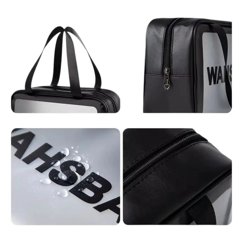 Set 3 Neceser Washbag Portacosmeticos Maquillaje Viaje Negro