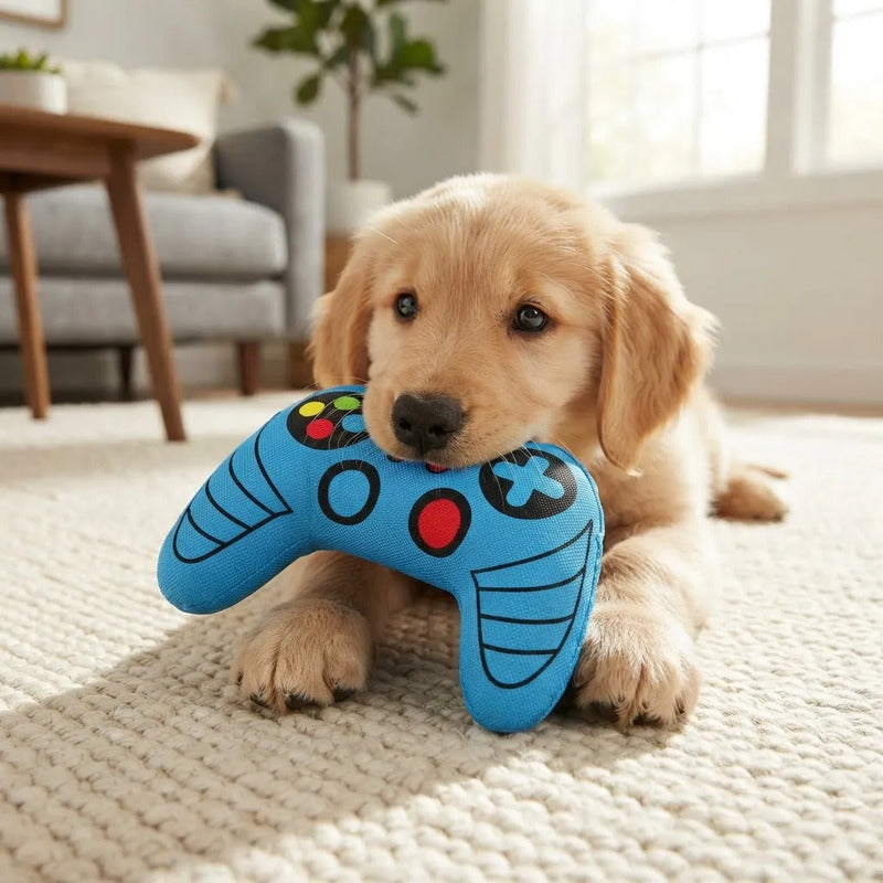 Juguete Para Perro Control De Videojuego De Peluche 20x10 Cm Azul