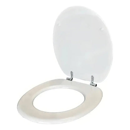 Tapa Dgm Tm50 Para Inodoro Fibra De Madera Herrajes De Metal Water Color Blanco Blanco