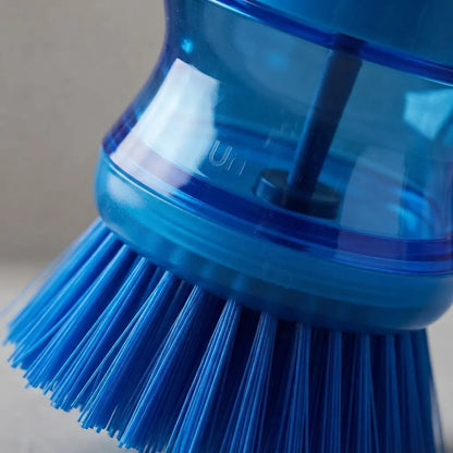 Cepillo De Limpieza Con Dispensador De Jabón Azul