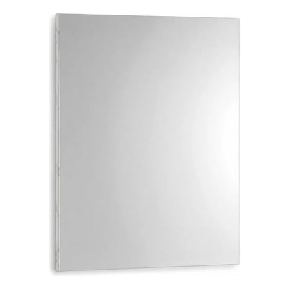 Espejo Rectangular 50x60cm Bordes Laterales Simil Marmol Blanco Veteado Simil Marmol