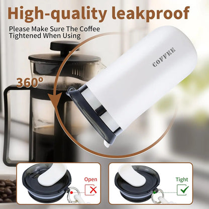 Vaso Térmico De Café Coffee Mug 500ml Beige