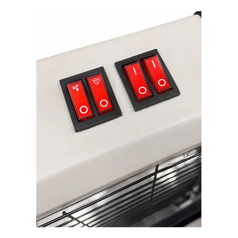 Estufa Eléctrica Nevaeh Lx-2820 1500w Con Humidificador Gris