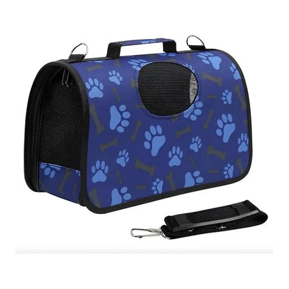 Bolso Transportador Para Mascotas 35 X 23 X 15cm Azul