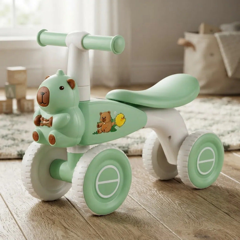 Andador Infantil Pata Pata Capibara Con 4 Ruedas Verde Verde