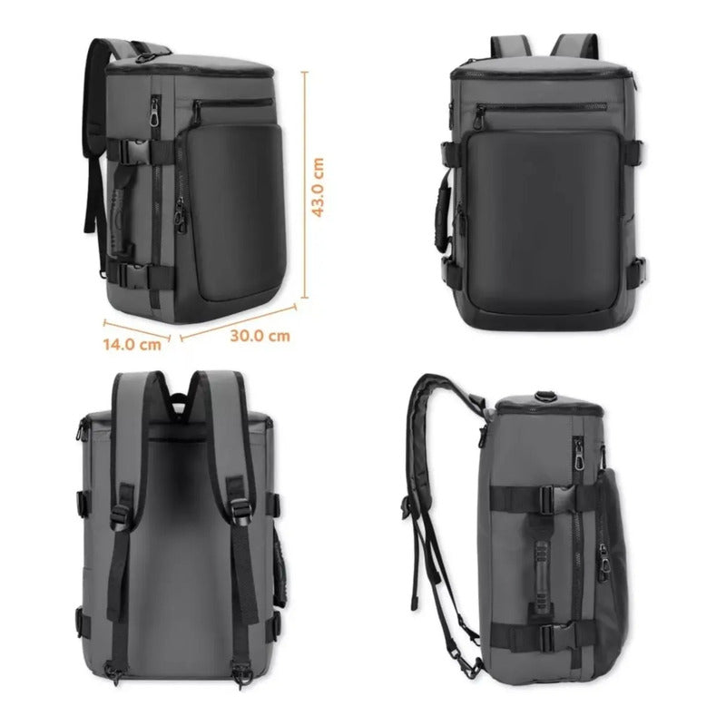 Bolso 3 En 1 Maletin-bolso-mochila Negro Negro 0