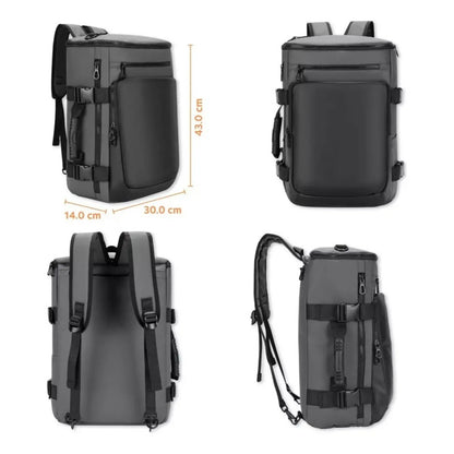 Bolso 3 En 1 Maletin-bolso-mochila Negro Negro 0