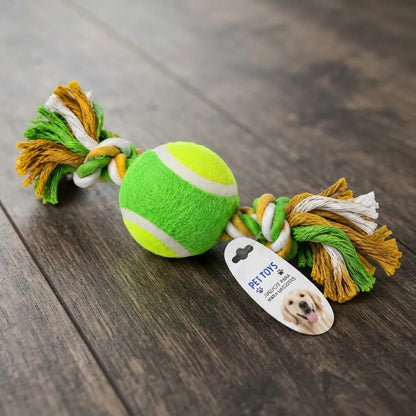 Pelota Interactiva Para Perro Y Gato Con Cuerda Verde