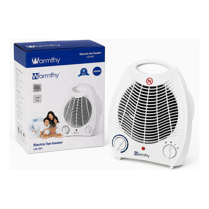 Estufa Caloventilador Warmthy 2000w Con Termostato Blanco