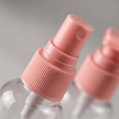 Set De Botellas De Viaje 7 Piezas Para Cosmet Rosa