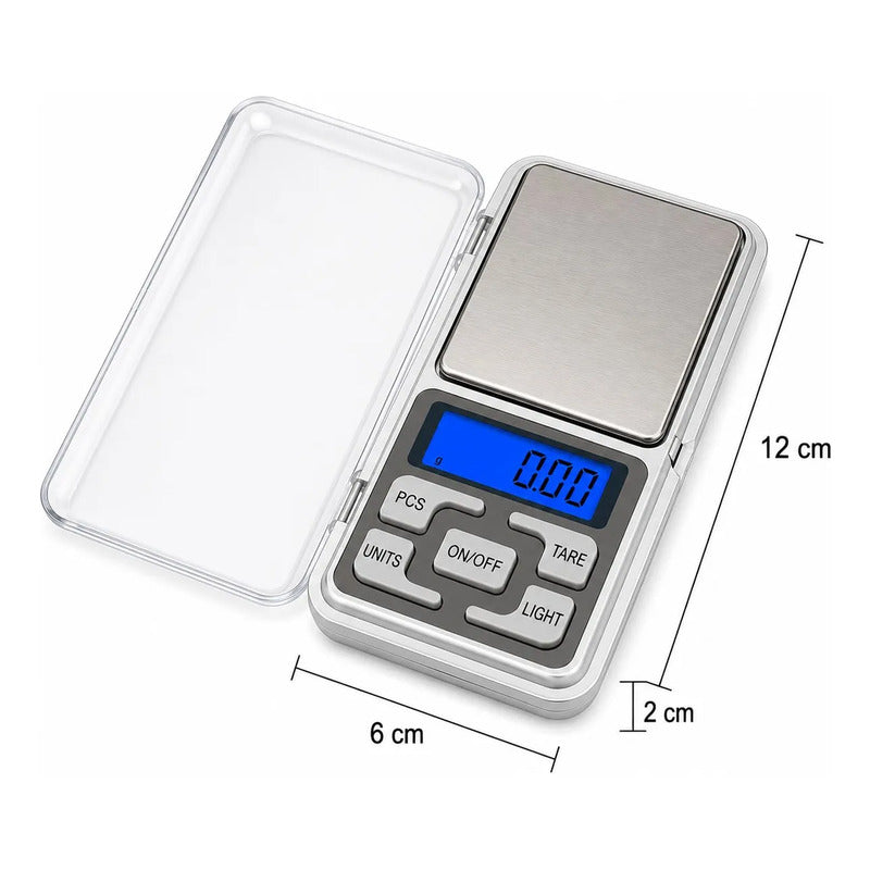 Balanza Digital Precisión 0.1g A 200g Pocket Scale Mini Gris