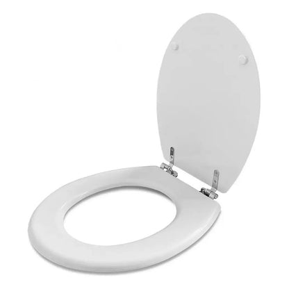 Tapa Inodoro Water Madera Laqueada Blanca Asiento Baño 25015