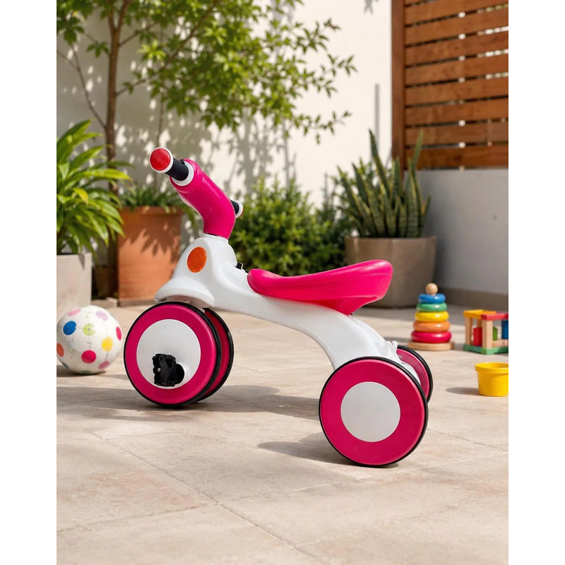 Triciclo Infantil Niños 3 Ruedas Baby Carriage Con Pedales Rosa Chicle