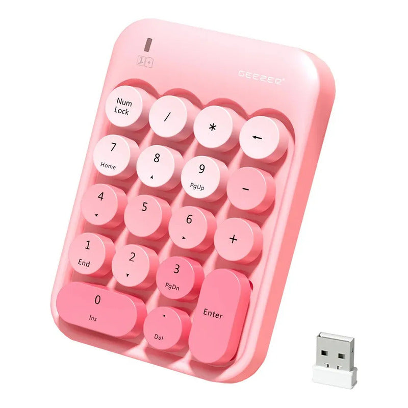 Teclado Numerico Inalambrico Mofii Aesthetic Teclas Retro Multicolor Inglés Internacional