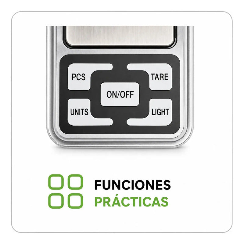 Balanza Digital Precisión 0.1g A 200g Pocket Scale Mini Gris