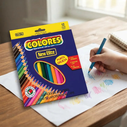 Lápices Mini Colores X12 Pack X6 Surtido