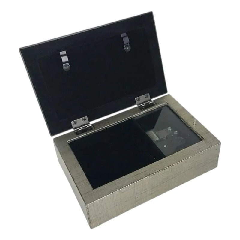 Caja Musical Clásica Genérica - Melodía Clásica Gris / Plateado París Postales