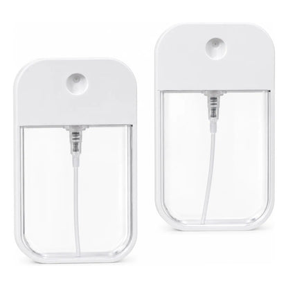 Pack X2 Atomizadores Spray Recargables Para Perfume 50ml Blanco