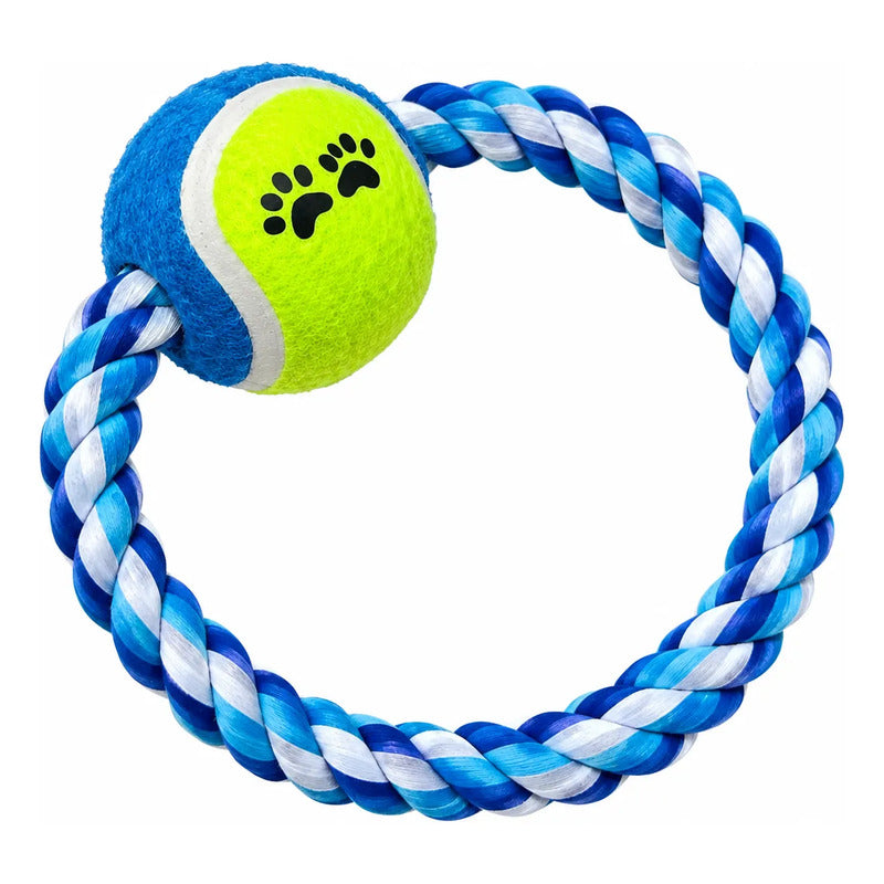 Pelota Interactiva Para Perro Y Gato Aro Azul