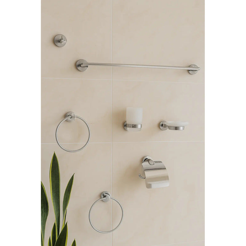 Set De Baño Accesorios Juego De Baño 6 Piezas Negro Mate