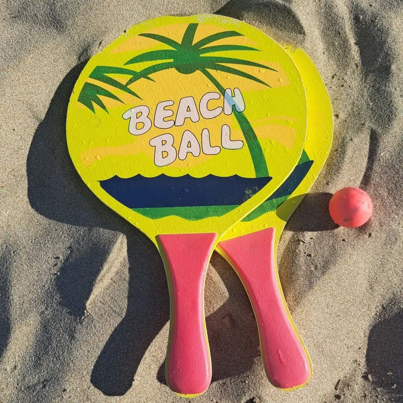 Set De Juguetes Para Playa Paletas + Juego De Tejo