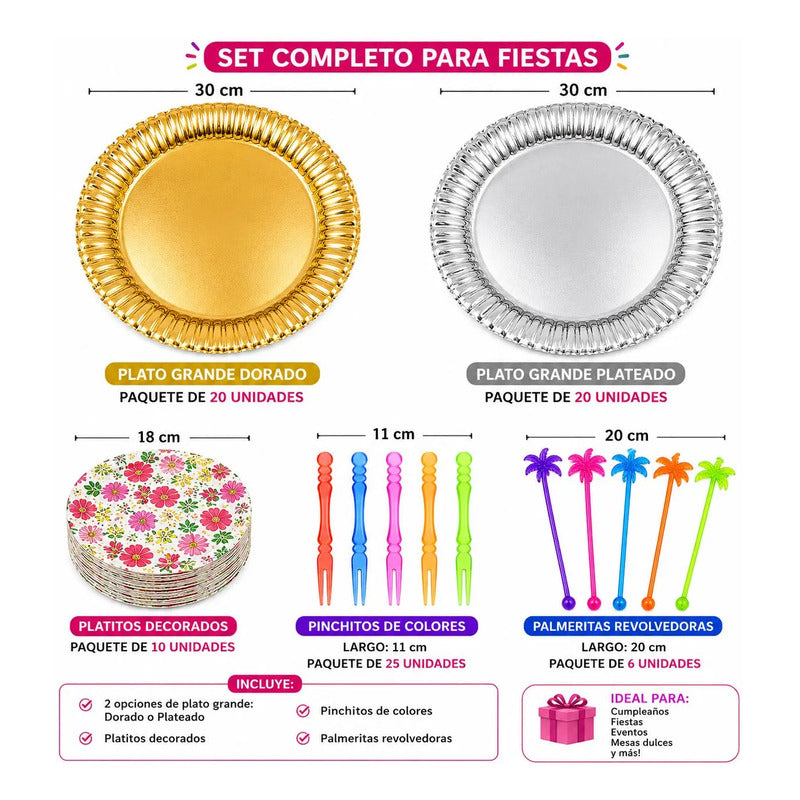 Combo Cotillón Descartable Para Fiestas Surtidos