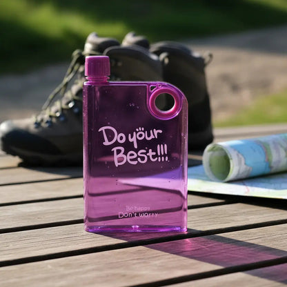 Botella De Agua Plana 380ml Para Mochila