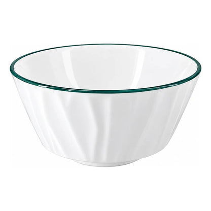 Bowl Blanco Y Verde Set X 6 12x6 Cm Blanco