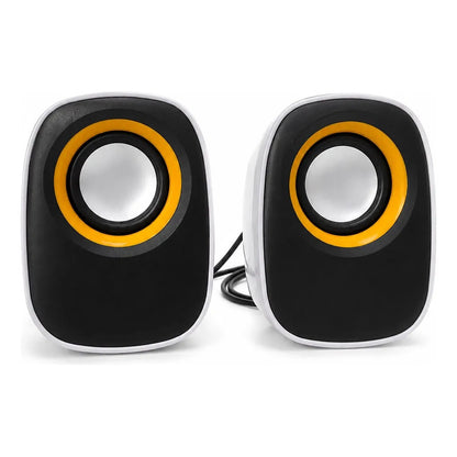 Parlante G-system G-106 Usb Y Jack Potente Y Compacto Blanco