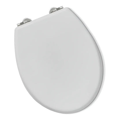 Tapa Inodoro Water Madera Laqueada Blanca Asiento Baño 25015