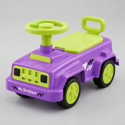 Buggy Auto Infantil Con Volante Y Respaldo Violeta