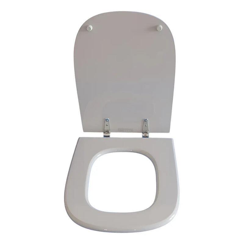 Asiento Para Inodoro Cuadrado Herraje Metal