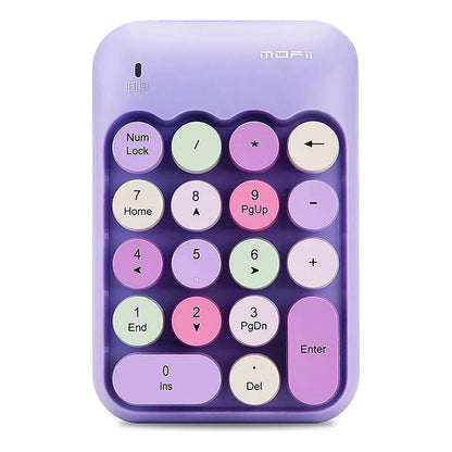 Teclado Numerico Inalambrico Mofii Aesthetic Teclas Retro Multicolor Inglés Internacional
