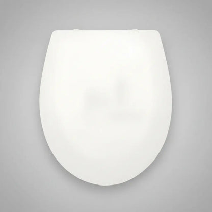 Asiento Inodoro Universal Oval Facil Colocación Cierre Lento Blanco