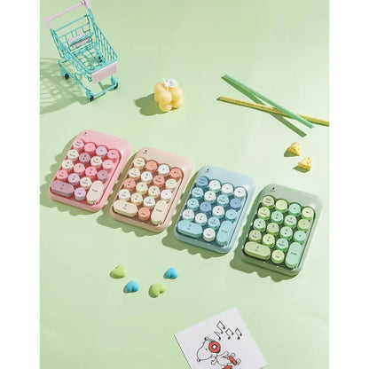 Teclado Numerico Inalambrico Mofii Aesthetic Teclas Retro Multicolor Inglés Internacional