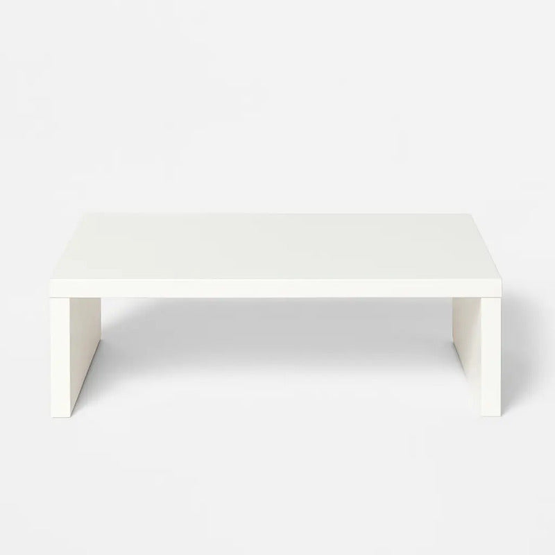 Base Para Computadora De Melamina Blanca Eleva Tu Pc Monitor Blanco