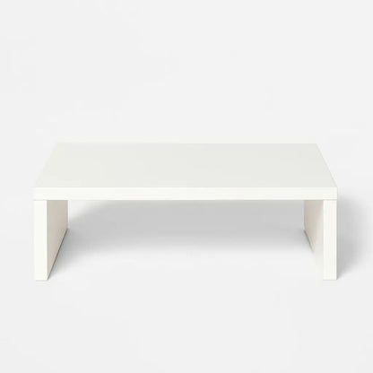 Base Para Computadora De Melamina Blanca Eleva Tu Pc Monitor Blanco