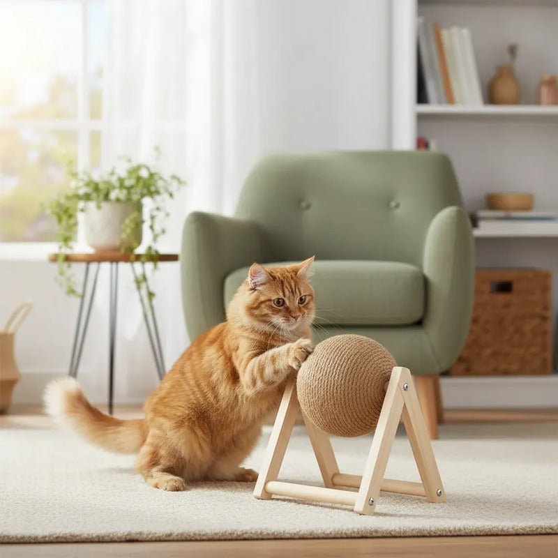 Minimal Rascador Para Gatos Funcional Y Estilizado Madera